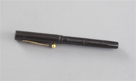 A Watermans worlds smallest eyedropper doll pen, 4.1cm.
